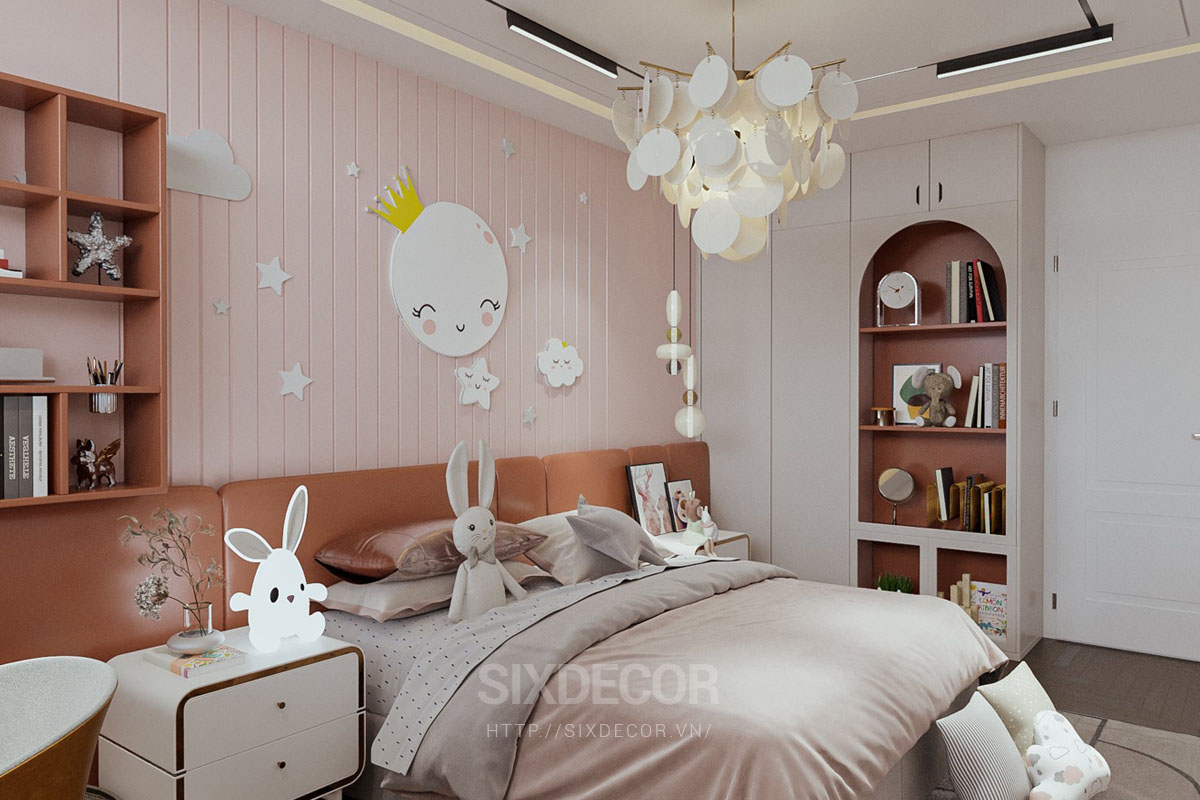Phòng ngủ được thiết kế có ban công tạo cảm giác không gian rộng rãi