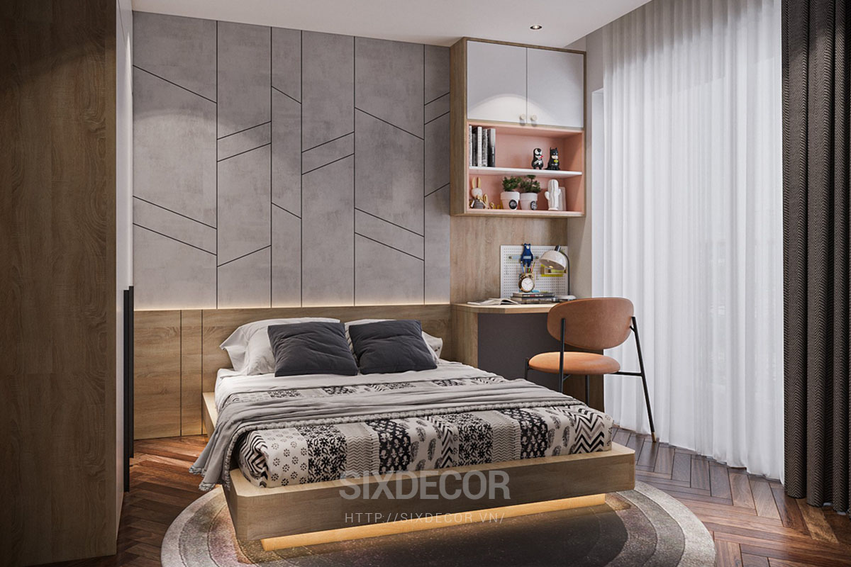 Không gian phòng ngủ tối giản mang đến sự thoải mái